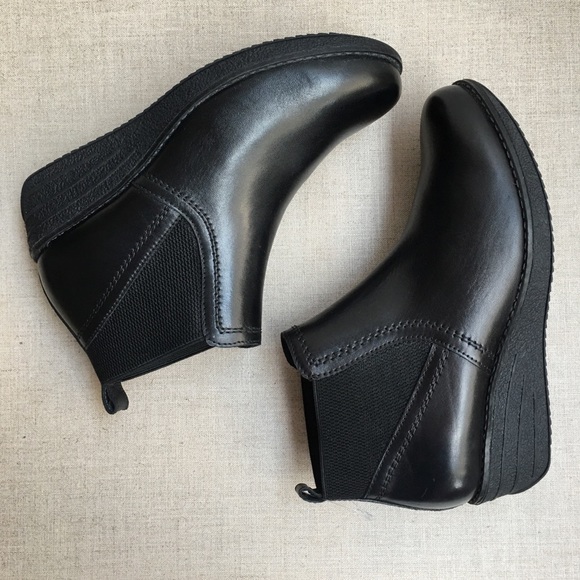 Lasocki EU 38 US 8 Black Leather Ankle Booties - Picture 6 of 7